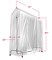 Sorbus 6 ft Clear Garment Rack Cover - Garment Coat Hanger Protector Clothing Storage for Dresses, Suits, Coats, and more